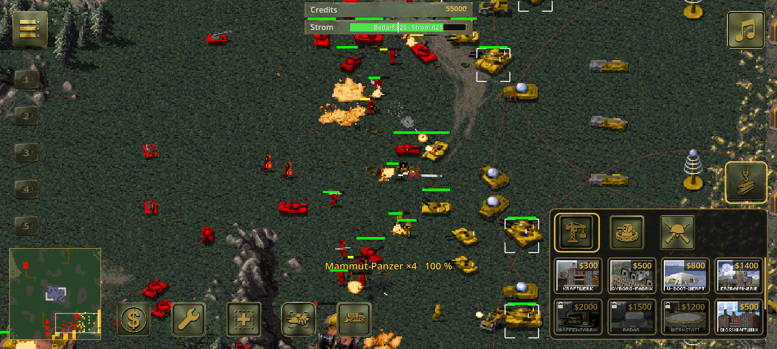 Große Feldschlacht: Mammutpanzer, Infanterie und Artillerie